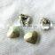 Point back with real silver Crystal Transparent stone for decorative