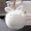 Fluffy pom pom keyring artificial fur rabbit ear fur ball keychain