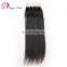 Brazilian hair free part middle part three parts silk straight silk base closure with baby hair