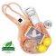 Reusable Net Shopping Tote with Long Handles Washable Mesh Fruit Vegetable Pack