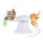 China supplier funny automatic cat rotating laser toy with feather for cats