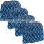 Trellis Tufted Non-Slip Geometric Dining Chair Cushions