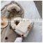 Lady Soft Furry fur single shoulder  luxury plush chain handbag Shoulder Tote Messenger gift Bag