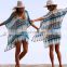 Plus size Knitted Tunic for Beach Bikini Cover up Vestido Playa Beach Cover up Sarong Women Dress Tassel Bathing suit cover ups