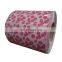 Design pattern flower ppgi coils color coated galvanized metal sheet