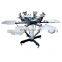 Micro registration 6 color 6 station T-shirt silk screen printing machine garment