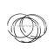 Factory Price Heavy Duty Truck Parts  Brake Shoe Set Oem 1522392 986487484 for Truck parking brake