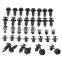 100 Pcs Plastic Push Type Rivet Retainer Fastener Pin Clips for Car Auto
