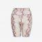 Sexy Women Summer Shorts New Snake Print High Waist Shorts Elastic Waist Shorts