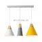 Modern minimalist macarons three head pendant light for decorate