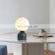 Modern Round Spherical Glass Table Lamp E27 Bedroom Bedside Lamps Creative Table Light Decorative Light