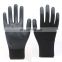 CE Black Nylon PU Lightweight Gloves ESD Anti Static Black PU Coated Safety Work Gloves