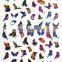 New arrival Wholesale Supplies DIY adhesive 3D butterfly Nail Decal holographic nail art sticker