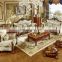 European wooden hand carved fabric antique sofa set furniture living room sofas set