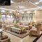 Antique Gold Genuine leather living room sofa sofa Luxury sofa set furniture for sale