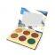 ODM Vegan Makeup Packaging Paper Cosmetic Vendor Eyeshadow Cases Empty Round Pan Color Eyeshadow Palette