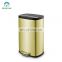 Best Selling 30L Garbage Cans Stainless Steel 410  Trash Bin with Anti-fingerprint  Outdoor Kitchen Office Waste Bins