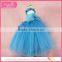 Court style handmade girls dress with butterfly paillette decoration