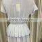 2016 fashion layers lace short sleeve cotton blouse