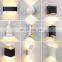 modern minimalist Waterproof IP65 Adjustable Beam Indoor Aluminum Iron Outdoor LED Sconce Wandlamp Wall Lamp