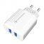 Wall Charger Home 2 Ports USB C Charger Adapter Fast Charge Portable Travel For Iphone 11 12 13