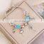 New Women's Jewelry DIY Charm Bracelet Love Drop Bracelet Fashion Big Hole Bead Multicolor Jewelry B312