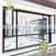 NFRC north american standard double glass  aluminum frame black inward opening casement window