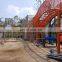New Amusement Equipment Playground Stainless Steel Slide Combines PE Wooden Outdoor Playground