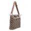 Khaki Stylish Woman Shoulder Bag Dot Canvas Shoulder Bag Crossbody Bag