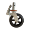 Heavy Duty Zinc Plated Swivel Solid Rubber Caster Trolley Wheel