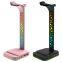 5 in 1 OEM ODM Headphone Hanger for Headphones Headset Stand with USB Outputs  RGB Gaming Headset Holder