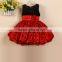 European Newest Top Sleeveless Girl Christmas Flower Dress Cute Baby Girl Ballon Skirts Kids Princess Party Dress Full Dress