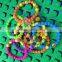 Rainbow colors 2016 new children emoji plastic bead emoticon bracelet