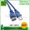 Shenlantuo wholesales price USB 3.0 Extension Cable A Male to A Female 5m USB 3.0 AM To AF Cable for Data Sync and Charging