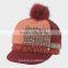 fashion high quality adults custom beret hat with top ball for sale