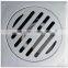 Stainless steel bathroom shower square floor waste floor drain