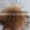 RFB003 Fashion raccoon fur balls New style winter animal fur pompoms for hat and shoes