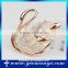 New hot selling wholesale weeding jewelry opal swan brooch pin for scarf B0065