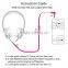 Hot sell Built-in Mic 3.5mm pink cd auxiliary cable