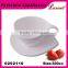 China factory porcelain jumpo unique shape coffee cup and saucer for bar or hotel