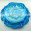 Sodalime green solid color leadfree crystal clear transparent high quality luxury club ashtray