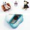 Promotion heart shape zipper plush coin purse, mini cion case