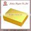 Jinhua Supplier Gold Rectangular Handmade Paper Chocolate Gift Box with tray and Sleeve
