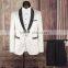 2016 Fashion Men White Wedding Suit Coat Pant Men Suit Latest Design Slim Fit Suit for men