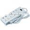 6 port usb multi electrical socket us type 6 way 100-125v extension cords with voltage surges protector