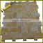 Tumbled basketweave multi gold natural onyx mosaic tiles