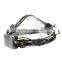 Double Tube Double Lights LED Headlamp Outdoor Headlight for Hiking Camping Night Fishing Riding Cycling by 3 * AA Batteries