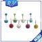 Double Crystal Ball Belly Piercing Belly Button Rings with High Qulaity Factory Supply