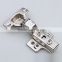 Easy install 3 D ajustable hydraulic concealed hinge
