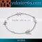 Yukai jewelry chain link stainless steel bracelet/butterfly charm bracelet